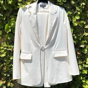 DANIELLE BERNSTEIN Cream Blazer